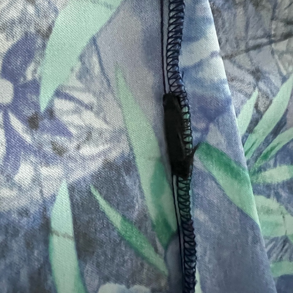 Gorgeous floral sleeveless shift blues and greens AGB size 12 - Picture 6 of 6